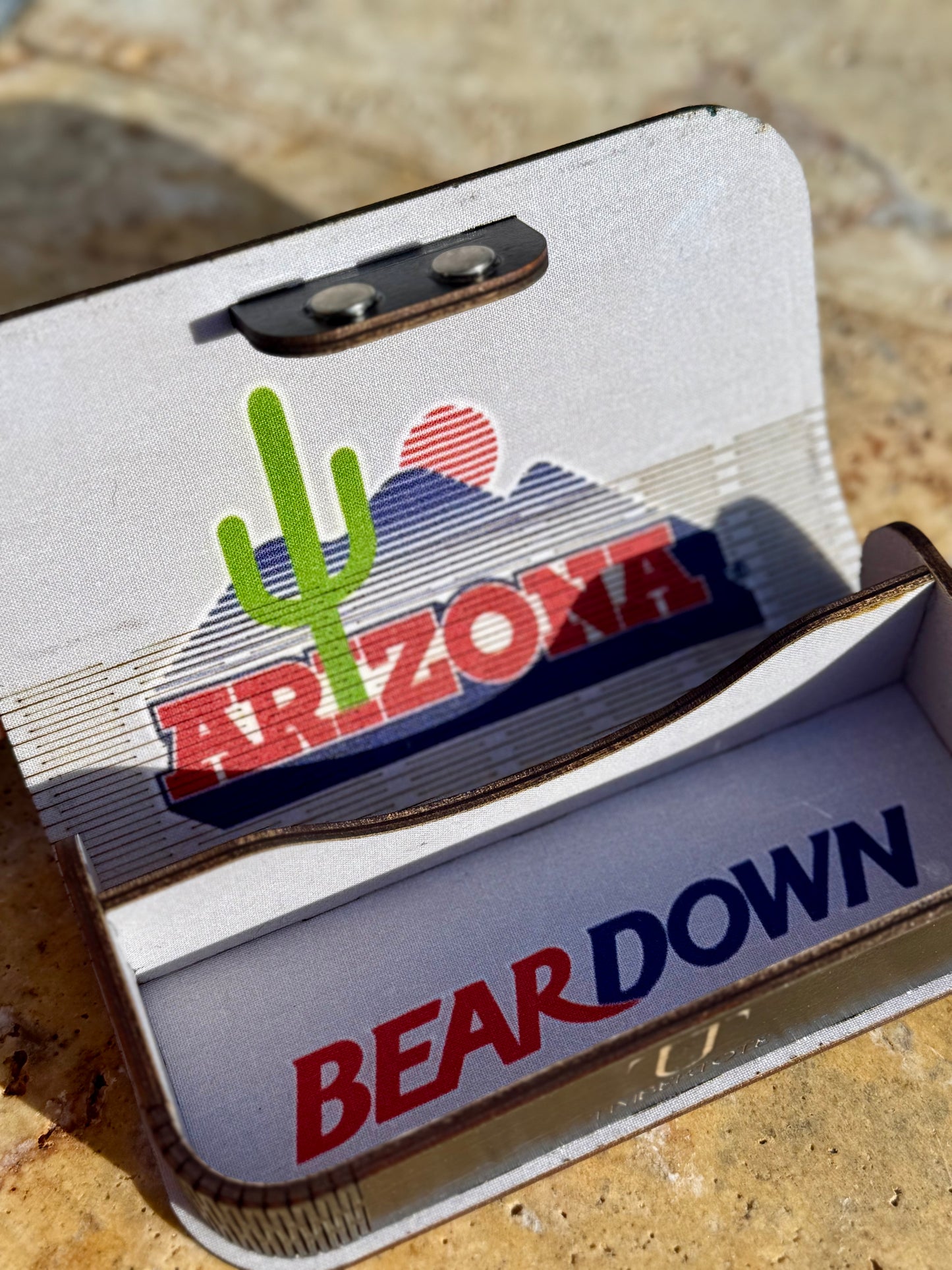 Vintage Cactus Logo Glasses Case