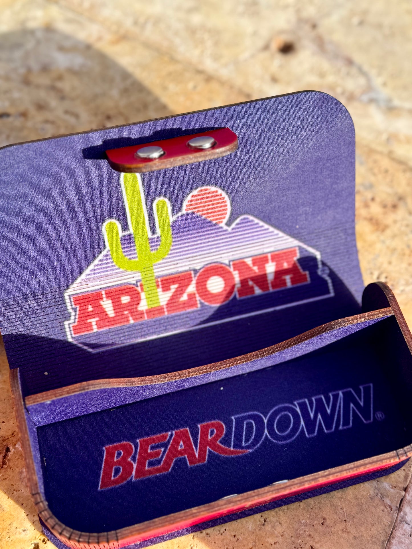 Vintage Cactus Logo Glasses Case