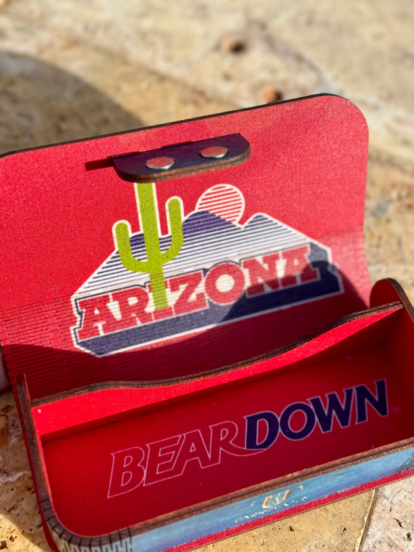 Vintage Cactus Logo Glasses Case